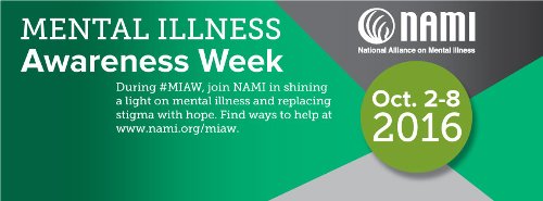 Mental Illness Awareness Week poster