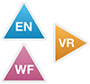 EN, VR and WF icons