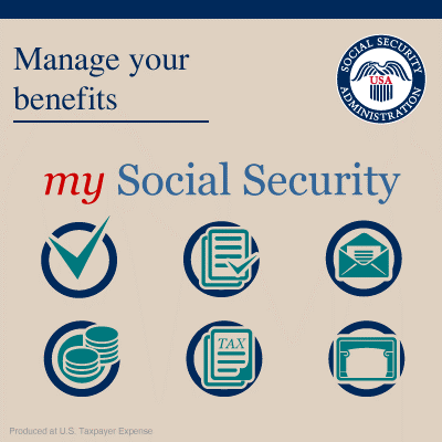 Manage your benefits with my Social Security