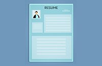 Graphic of a resume