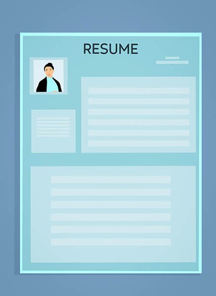 graphic of a resume