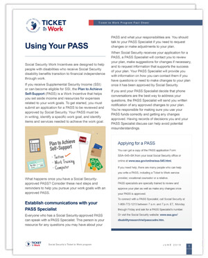 Thumbnail of the Using Your PASS fact sheet