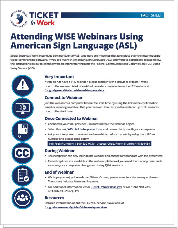 Wise Webinars ASL Fact Sheet Thumbnail