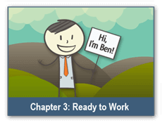 Image related to ticket to work program Chapter 3 - Ben saying hello.