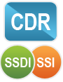 CDR, SSDI and SSI icons